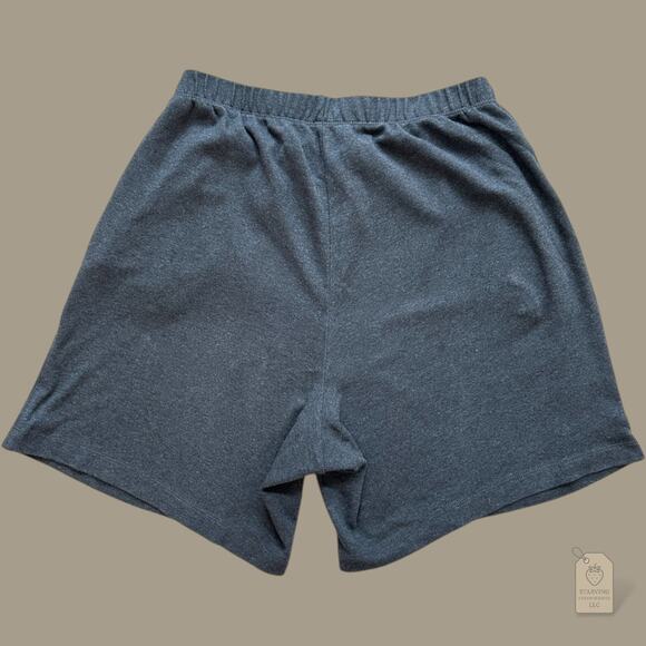 Lands’ End Sport Knit Shorts Gray Cotton Elastic Waist Men’s M 10-12 - Picture 4 of 6